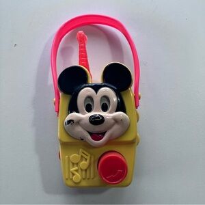 Vintage ILLCO Mickey Mouse Musical Radio Toy-Walt Disney Productions